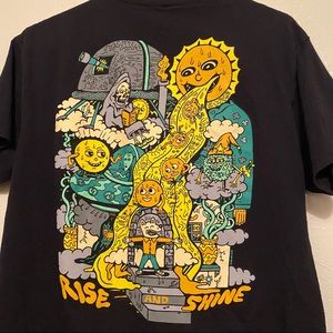 Killer Acid “rise and shine” black t shirt